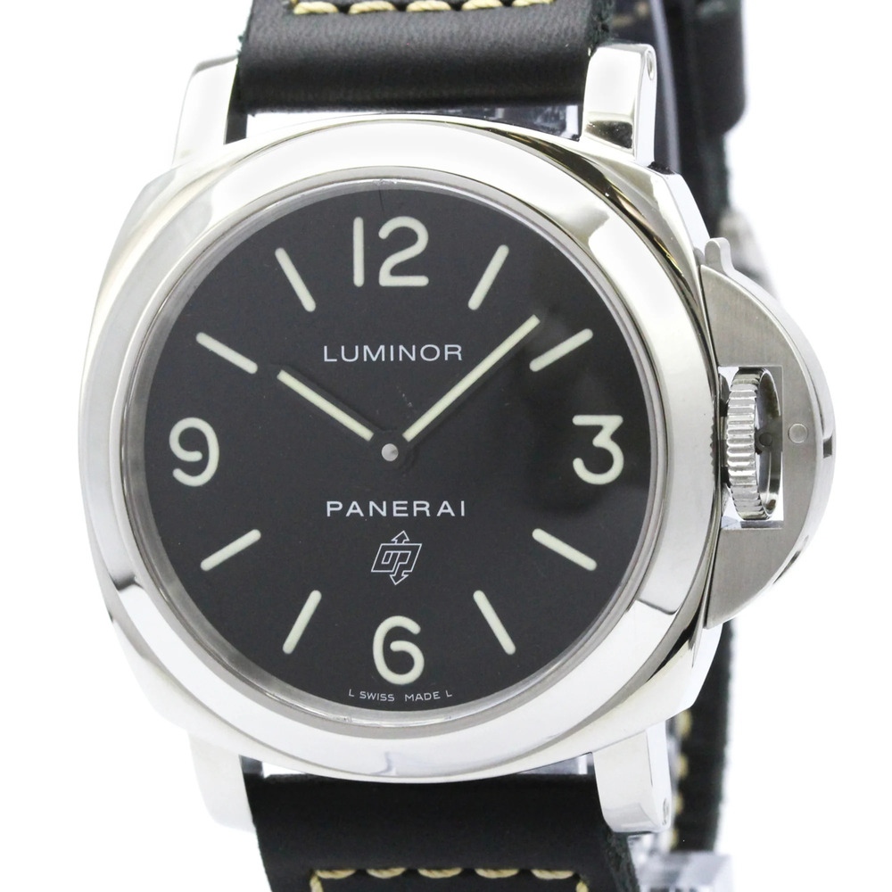 PANERAI Luminor Base Logo Steel Hand-Winding Watch PAM00000 Polished